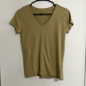Woman’s army green POLO brand v-neck size medium short sleeve t-shirt
